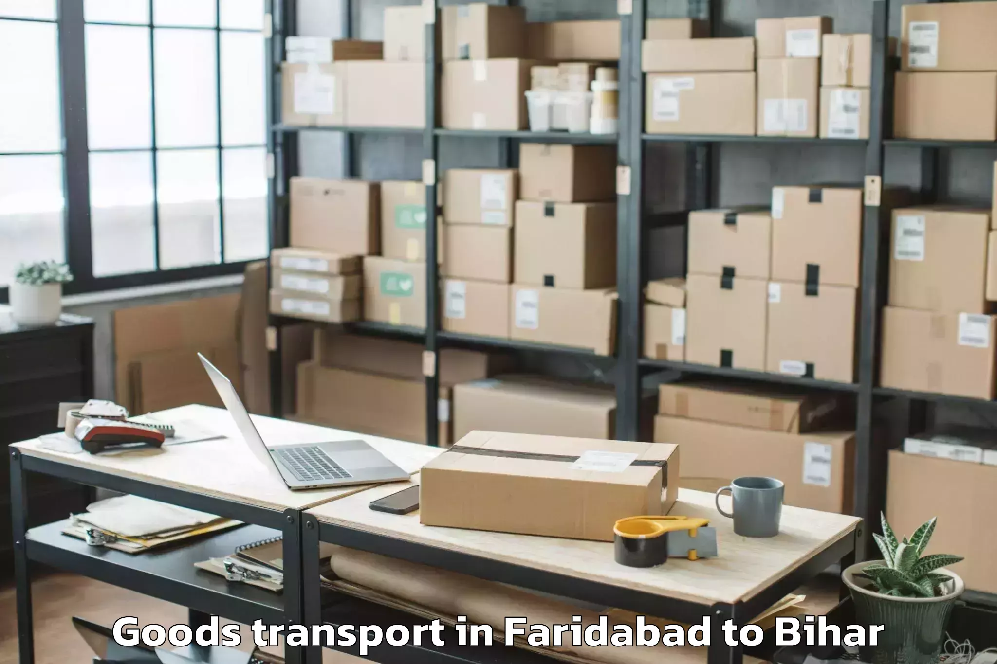 Quality Faridabad to Kusheshwar Asthan Goods Transport